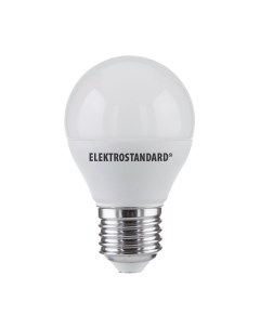 Лампа светодиодная E27 3300К 7 Вт 595 Лм 170 240 В шар матовая Elektrostandard