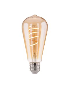Лампа светодиодная филаментная E27 3300К 8 Вт 640 Лм 230 В конус тонированная Elektrostandard