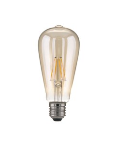Лампа светодиодная филаментная Е27 3300К 6 Вт 850 Лм 170 250 В конус тонированная Elektrostandard