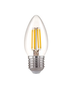 Лампа светодиодная филаментная E27 3300К 9 Вт 1000 Лм 230 В свеча прозрачная Elektrostandard