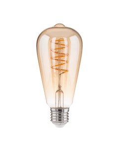 Лампа светодиодная филаментная E27 2700К 5 Вт 450 Лм 230 В конус тонированная Elektrostandard