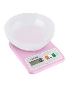 Весы кухонные LU SC1360 розовые Lumme