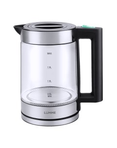 Чайник электрический LU 4107 1 8 л зеленый черный Lumme