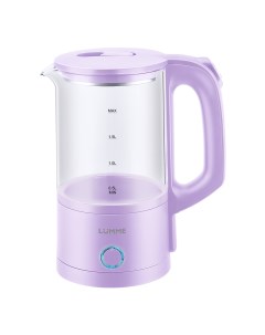 Чайник электрический LU 4105 1 8 л розовый фиолетовый Lumme