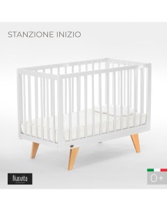 Детская кровать трансформер манеж Stanzione INIZIO Белый натуральный Nuovita
