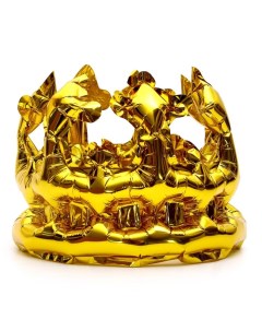 Шар фольгированный Корона ободок золото Nobrand
