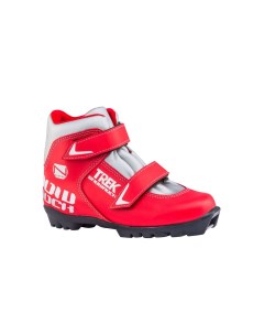 Ботинки лыжные детские NNN Snowrock3 красные логотип серебристый RU33 RU34 СМ21 Trek