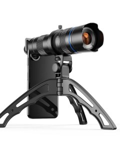 Портативный монокулярный телескоп для смартфонов 20 40X Zoom Monocular со штативом Apexel