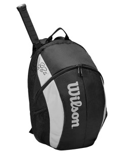Рюкзак спортивный Team Backpack с карманом под 2 тен ракетки черно серый Wilson