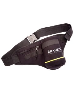 Поясная сумка унисекс SF 0086 black Bradex