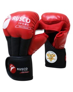 Перчатки для рукопашного боя PRO 8 унций цвет красный Rusco sport