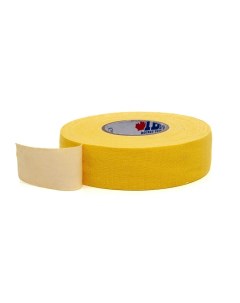 Хоккейная лента для клюшек 25мм х 18м желтая для крюка Ib hockey tape