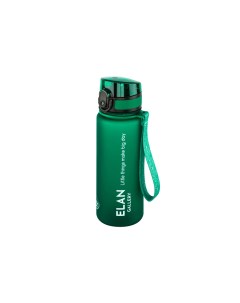 Бутылка для воды Style Matte 500 мл 6 5х6 5х23 см темно зеленая Elan gallery
