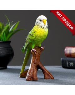 Фигура Зеленый попугай 9 5х8х16 5см Хорошие сувениры