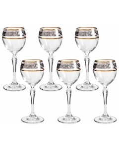 Набор бокалов для белого вина Люция панто цветок 150 мл 6 шт Rona