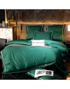 Комплект постельного белья двуспальный зеленый Ситрейд