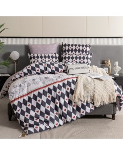 Комплект постельного белья двуспальный разноцветный Ситрейд