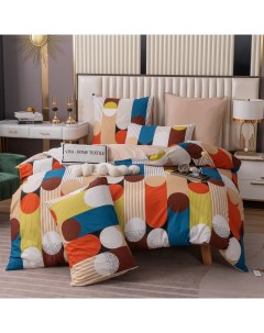 Комплект постельного белья двуспальный разноцветный Ситрейд
