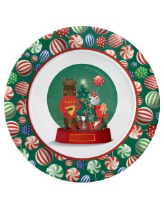 Набор бумажных тарелок Рождественская сказка 230 мм 6 шт Nd play