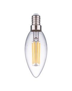 Лампа светодиодная нитевидная прозрачная свеча С35 11 Вт 2700 К Е27 Комплект 10 шт Фарлайт