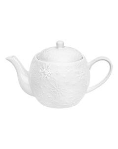 Заварочный чайник Снежинки фарфор белый 900 мл Elan gallery