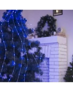 Световая гирлянда новогодняя Занавес 16887 1 2 м синий Merry christmas