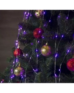 Световая гирлянда новогодняя Занавес 16884 1 2 м розовый Merry christmas