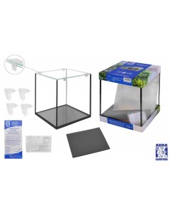 Аквариум для креветок куб стеклянный объем 23 л 27х27х32 см Аквапанорама