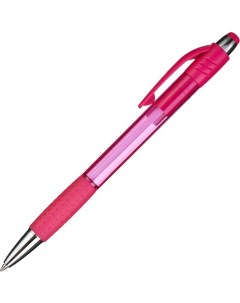 Ручка шариковая автоматическая Happy 0 5мм розовая синий цвет чернил 12шт Attache
