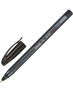 Ручка шариковая Glide Trio 0 5мм черный цвет чернил масляная основа 12шт Attache
