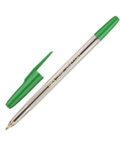 Ручка шариковая Corvet 0 7мм зеленый цвет чернил корпус прозрачный 50шт Attache