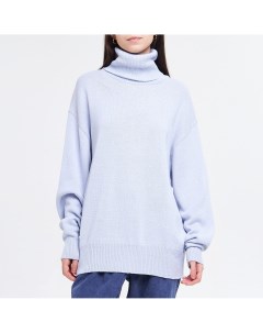Голубой удлинённый свитер Lulight