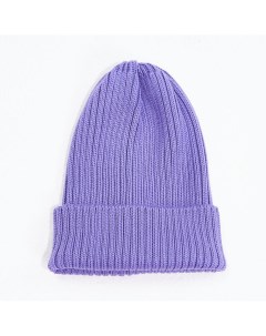 Фиолетовая шапка из шерсти мериноса Figura