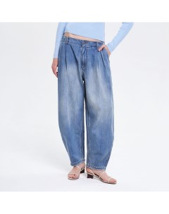 Синие широкие джинсы с низкой посадкой Jnby