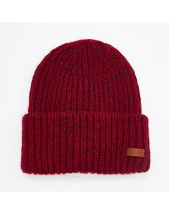 Тёмно красная шапка из шерсти ягнёнка Noryalli
