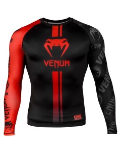 Мужской рашгард Logos Black Red L S Venum