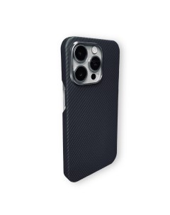 Чехол карбоновый для iPhone 15 pro MagSafe Кевларовый из арамидного волокна Черный 600D Stygrip