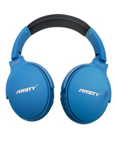 Наушники беспроводные Bluetooth ANST H001 Stereo Bass голубые Nobrand