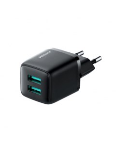 Сетевое зарядное устройство USB Dual Port Fast Mini Wall Charger Black Joyroom