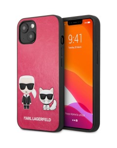 Чехол Karl Lagerfeld PU Karl Choupette Hard для iPhone 13 Mini Фуксия Cg mobile