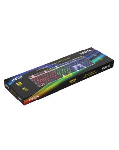 Проводная игровая пленочная клавиатура KGM1X Black Hiper
