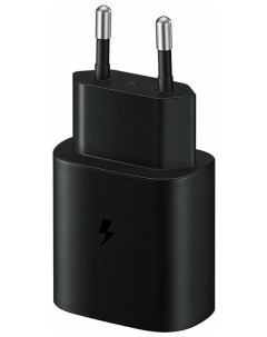 Сетевое зарядное устройство для с функцией быстрой зарядки 25W Вт Type C Чёрный Samsung