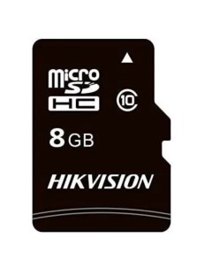 Карта памяти Micro SDHC 8Гб HS TF C1 STD 8G ADAPTER Hikvision