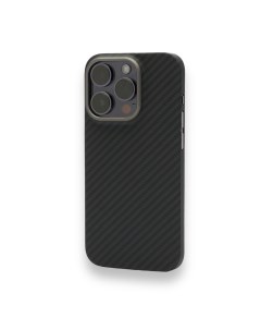 Чехол карбоновый для iPhone 15 pro MagSafe Кевларовый из арамидного волокна Черный Stygrip