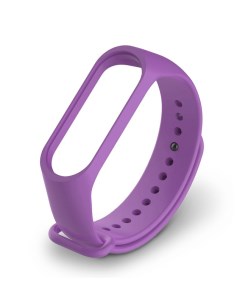 Ремешок силиконовый для Xiaomi Mi Band 7 фиолетовый Miuko