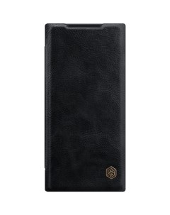 Кожаный чехол книжка Leather Qin для Samsung Galaxy Note 20 Ultra черный Nillkin