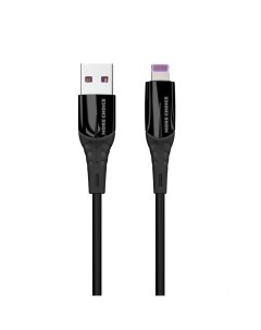 Дата кабель K32Si USB 3 0A для Lightning 8 pin силикон 1м Black More choice