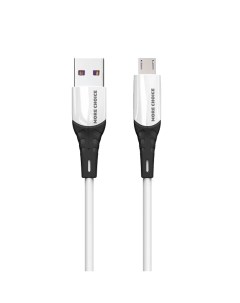 Дата кабель K32Sm USB 3 0A для micro USB силикон 1м White More choice
