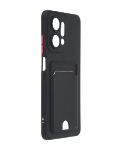 Чехол для Honor X7a Pocket Matte Silicone с карманом Black NPM59703 Neypo