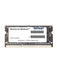 Оперативная память Patriot 4Gb DDR III 1333MHz SO DIMM PSD34G1333L2S Patriot memory